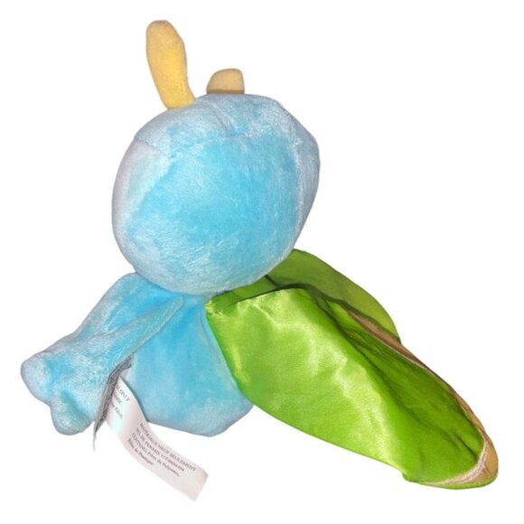 Baby GUND Butterfly Plush Toy Blue With Green & Yellow Satin Wings For Infants S - Picture 5 of 10